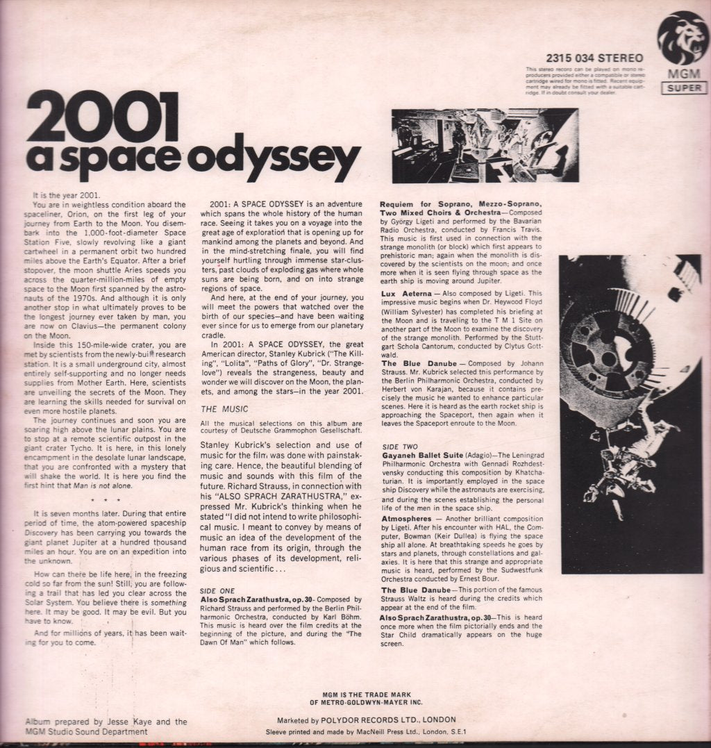 2001 A Space Odyssey - Soundtrack - Lp