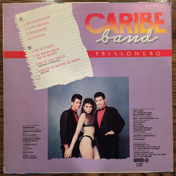 Caribe Band - Prisionero - Lp