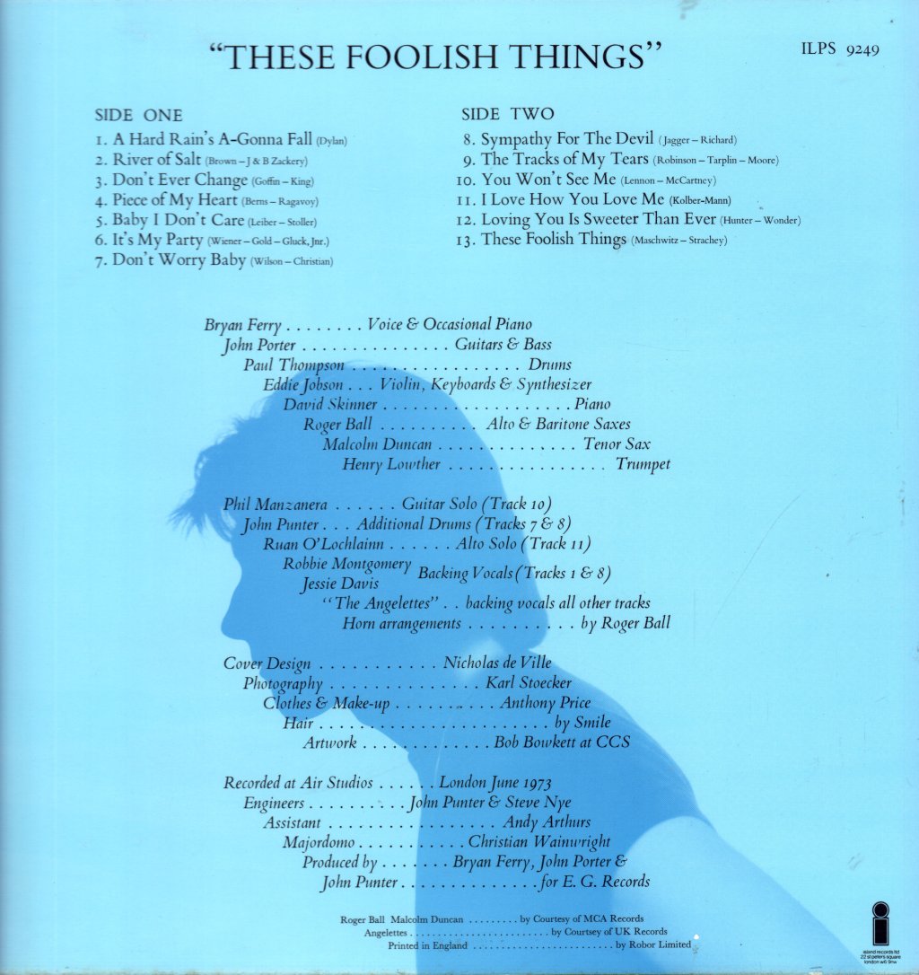 Bryan Ferry - These Foolish Things - Lp