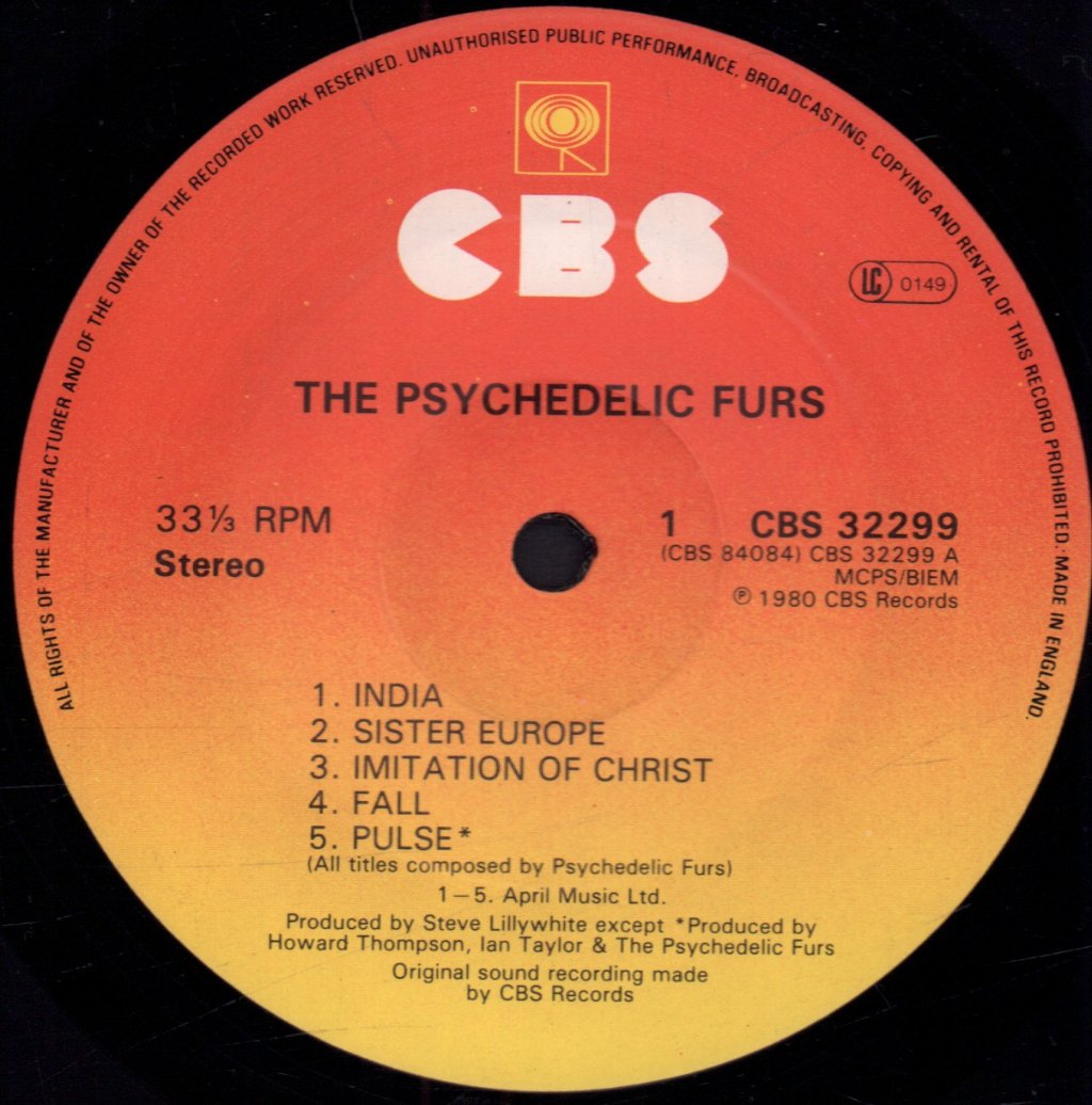 Psychedelic Furs - Psychedelic Furs - Lp