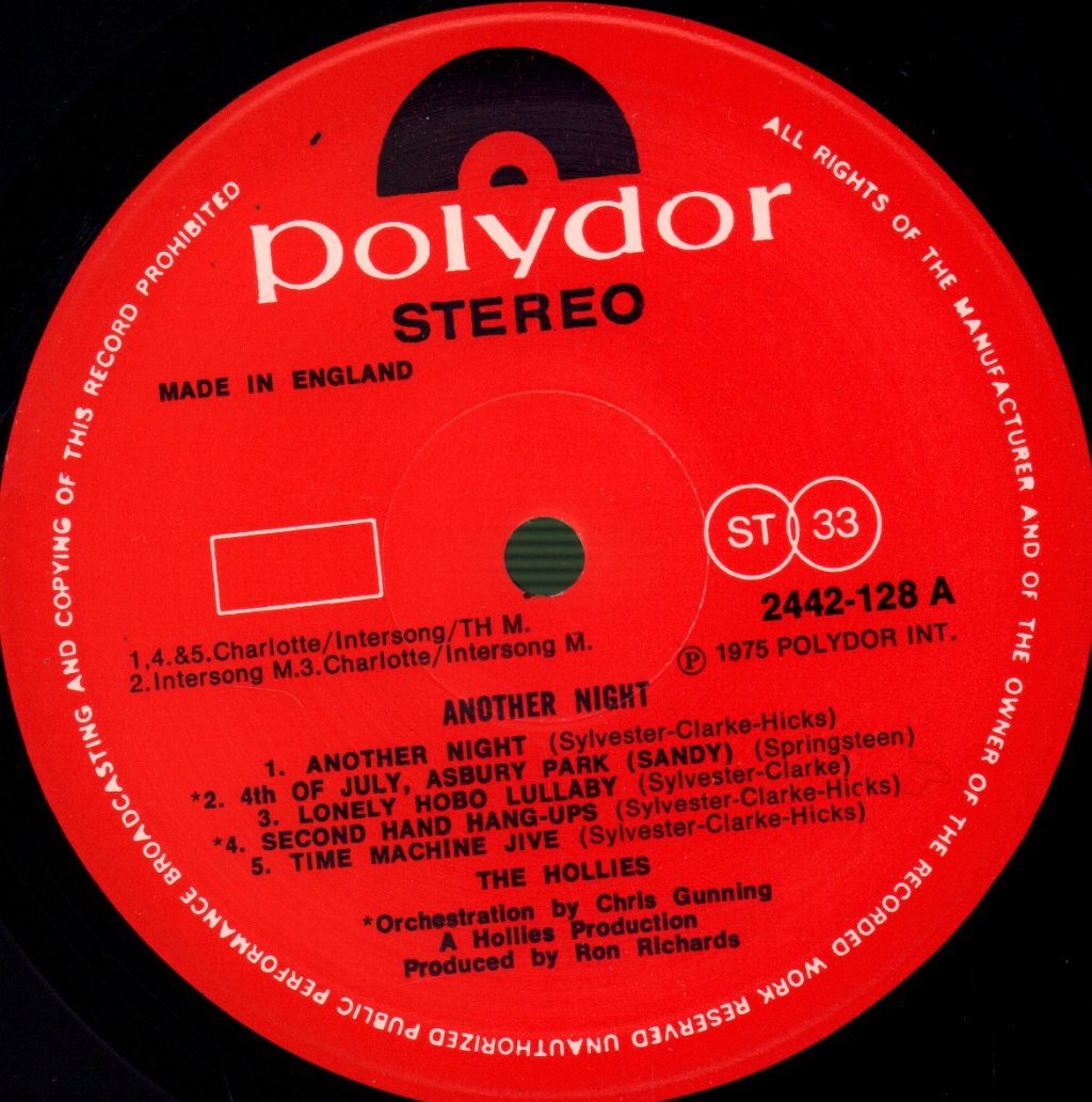 Hollies - Another Night - Lp