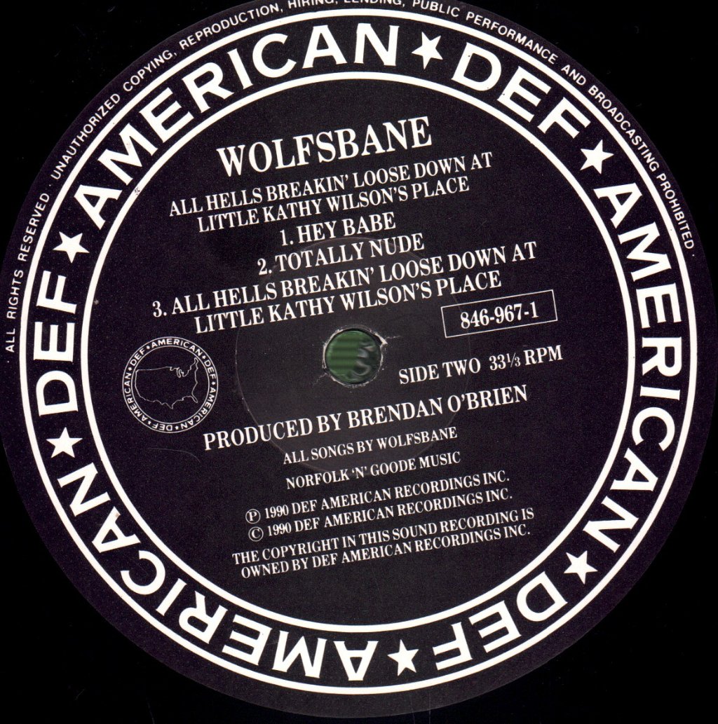 Wolfsbane - All Hell's Breaking Loose - Lp