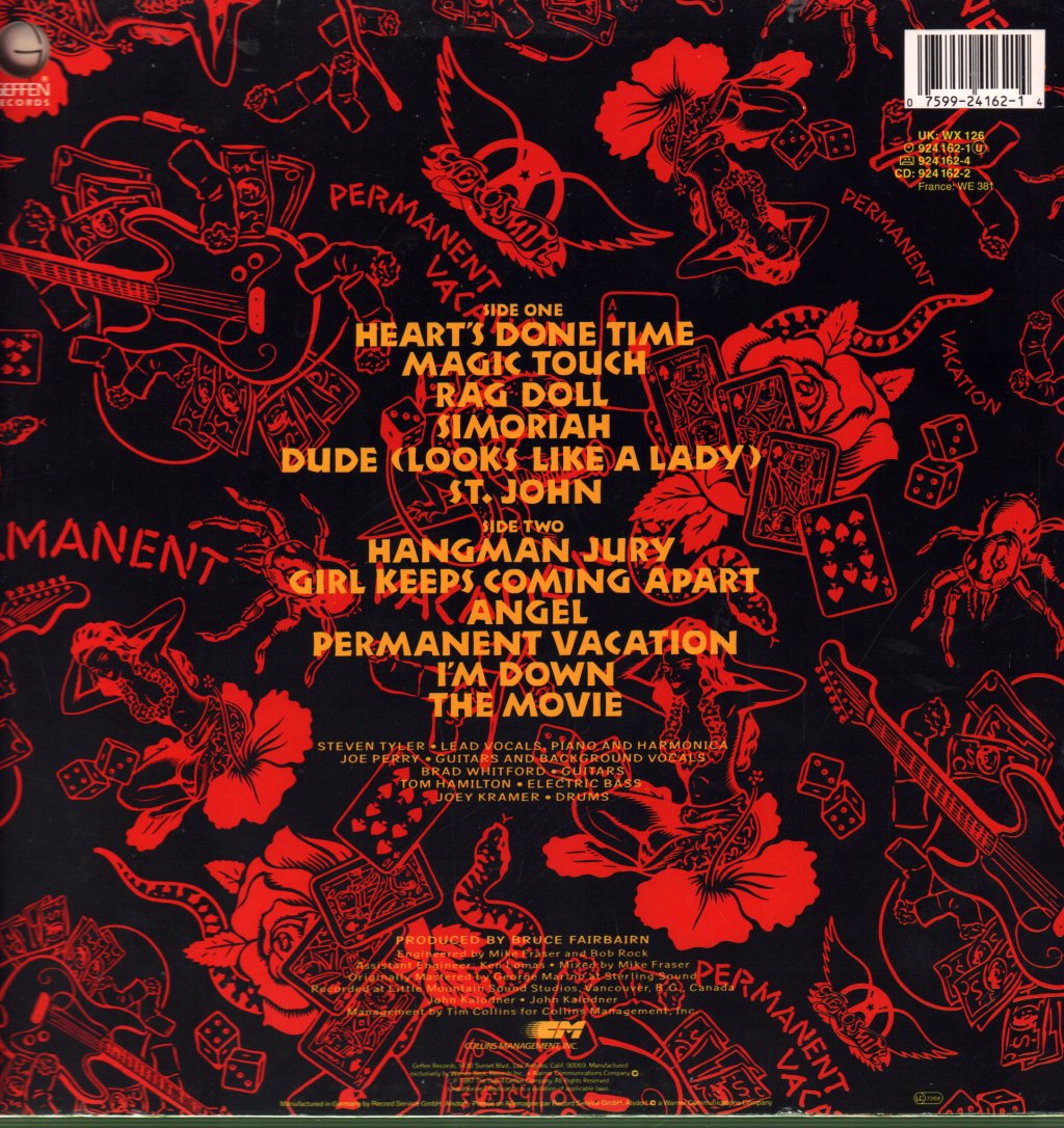 Aerosmith - Permanent Vacation - Lp