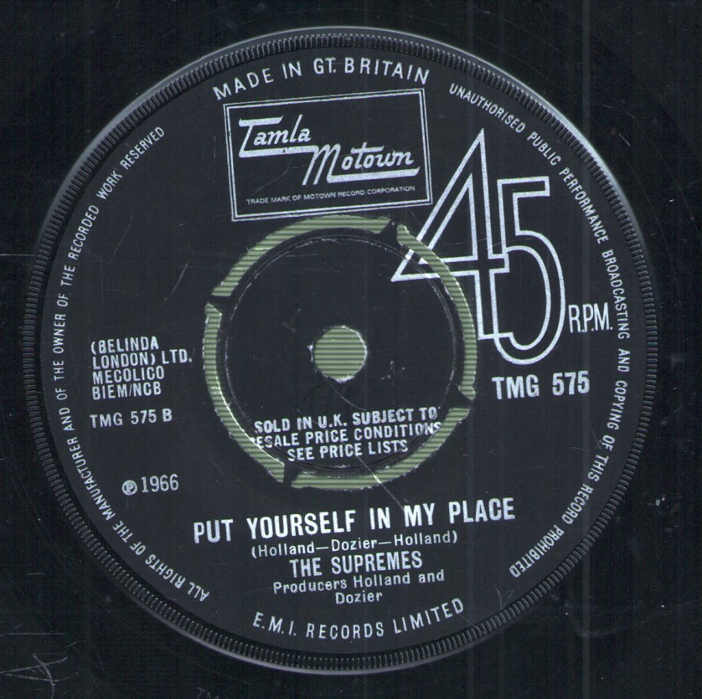 Supremes - You Can't Hurry Love - 7 Inch