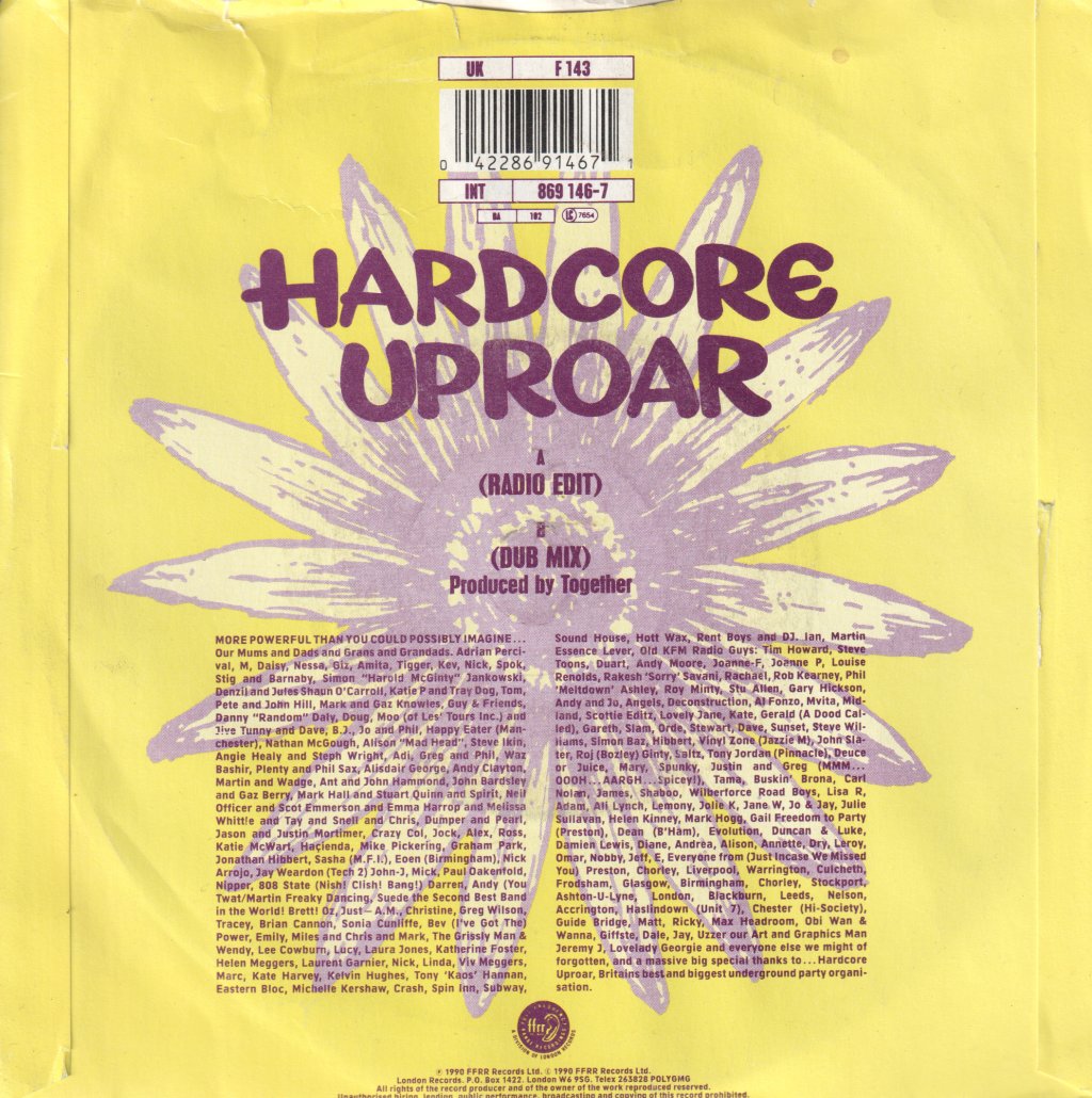 Together (Dance) - Hardcore Uproar - 7 Inch
