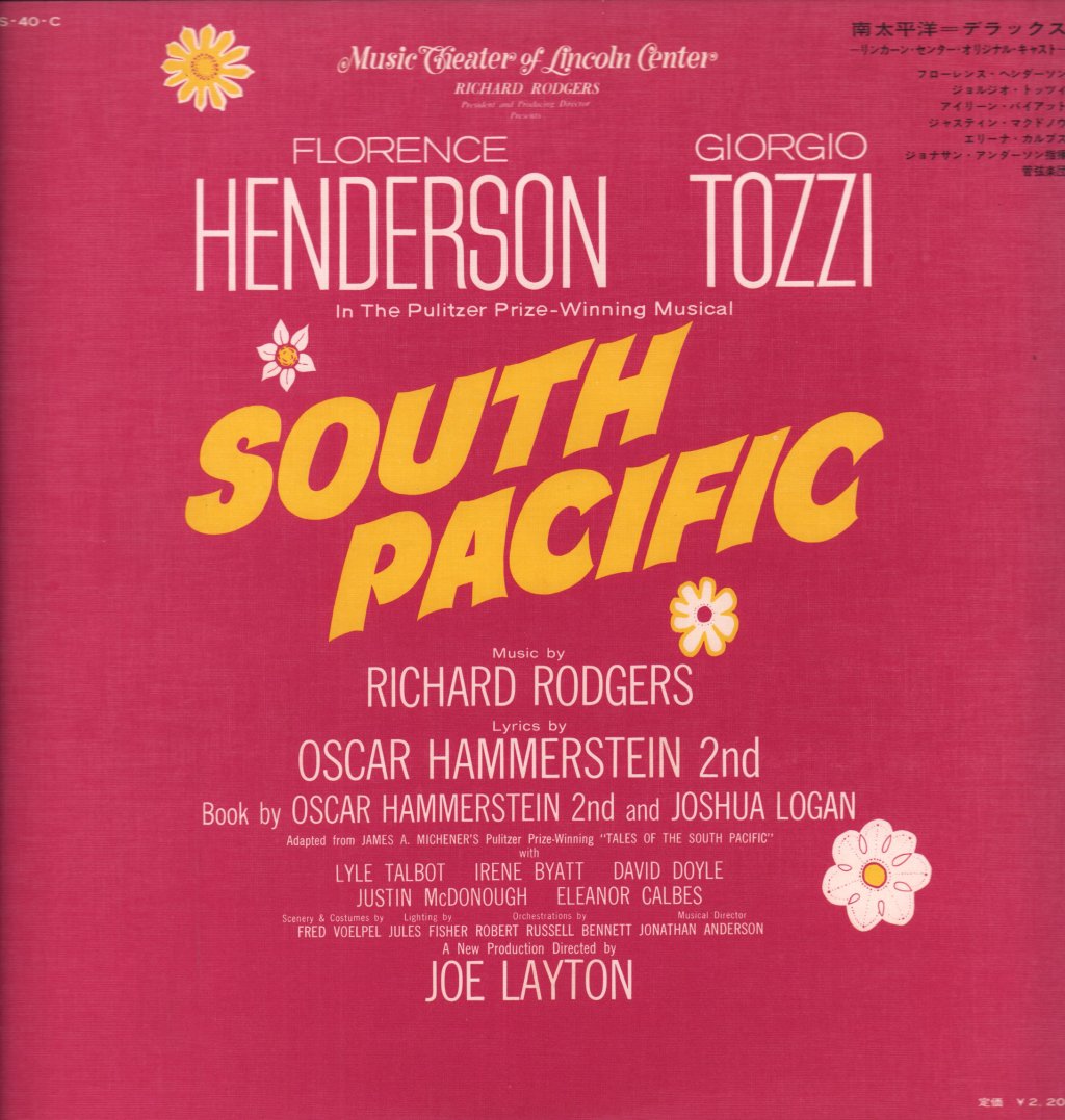 Richard Rodgers Florence Henderson Giorgio Tozzi - South Pacific - Lp