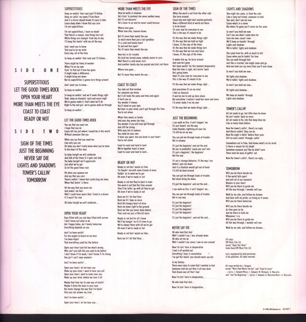 Europe - Out Of This World - Lp