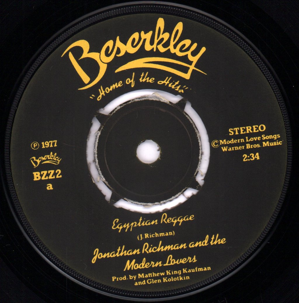 Jonathan Richman And The Modern Lovers - Egyptian Reggae - 7 Inch