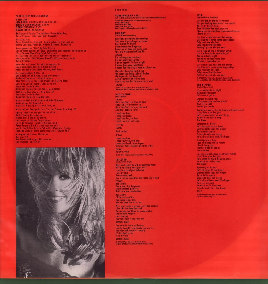 Lita Ford - Stiletto - Lp