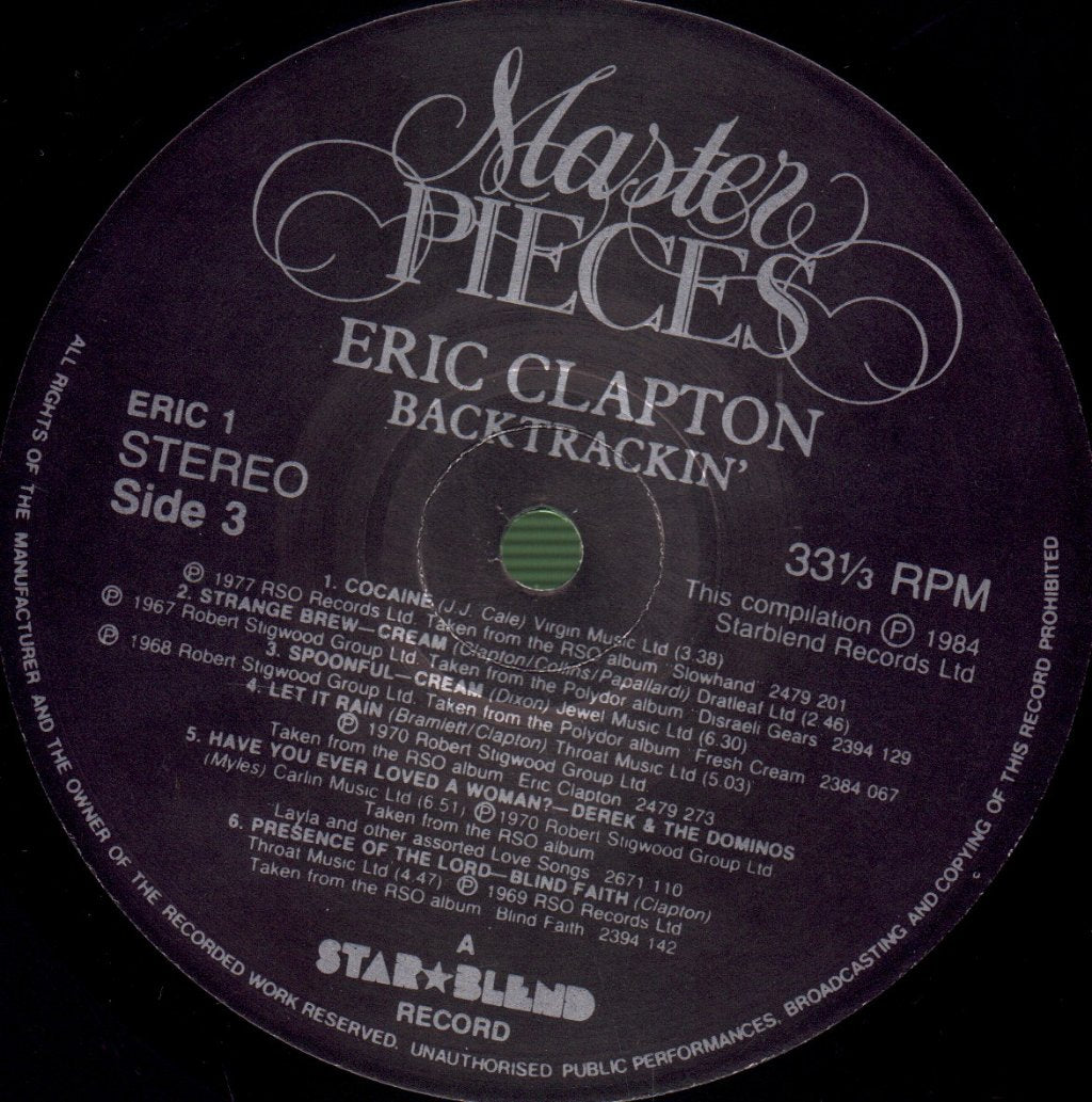 Eric Clapton - Backtrackin' - Double Lp