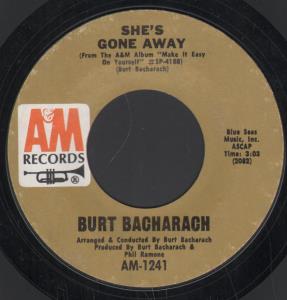 Burt Bacharach - She's Gone Away - 7 Inch