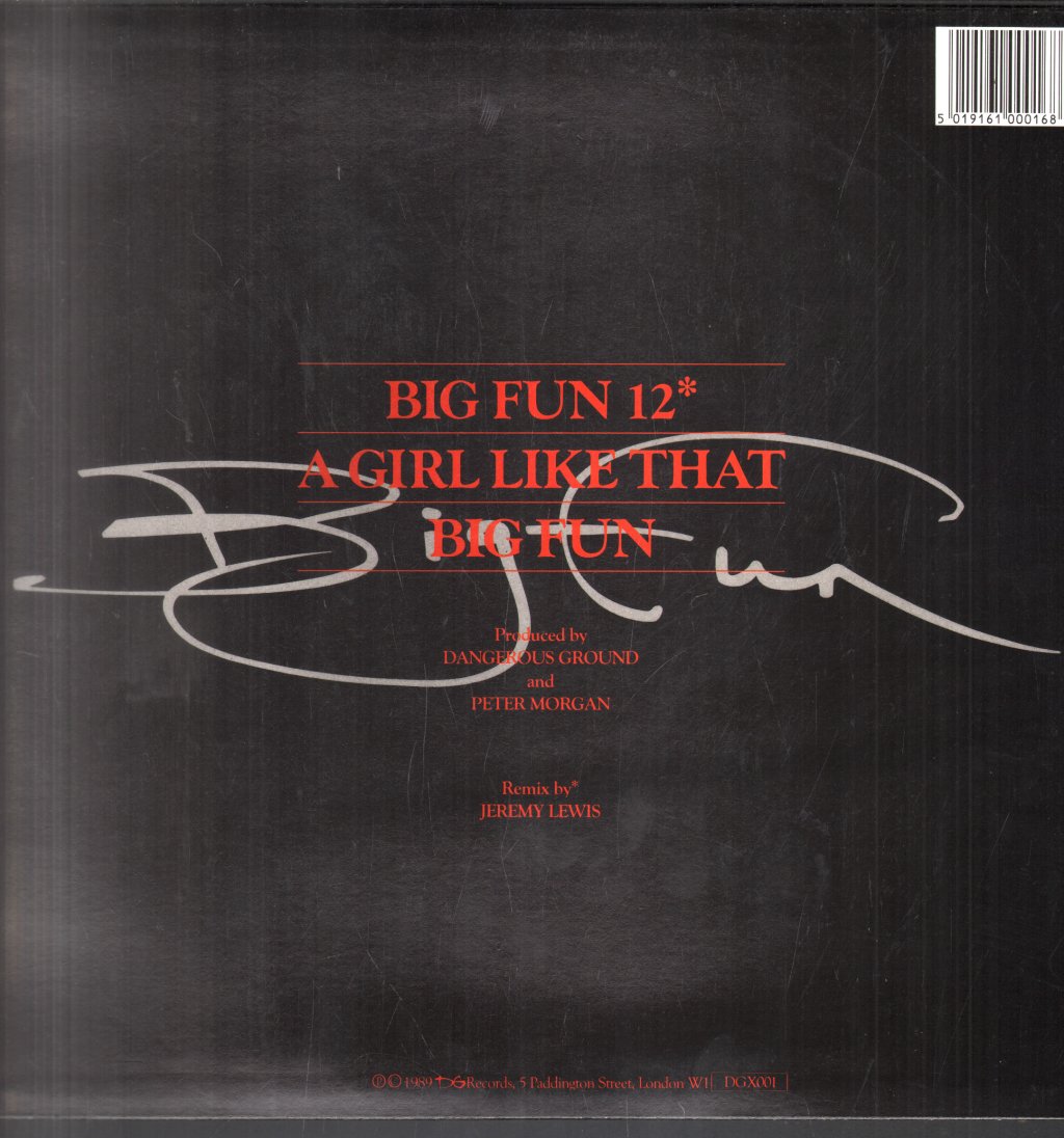 Dangerous Ground - Big Fun - 12 Inch