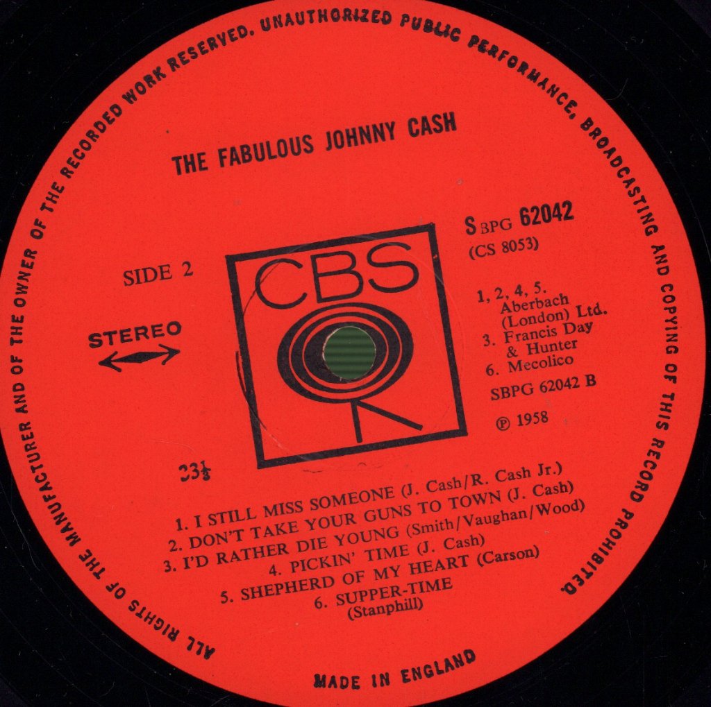 Johnny Cash - Fabulous - Lp