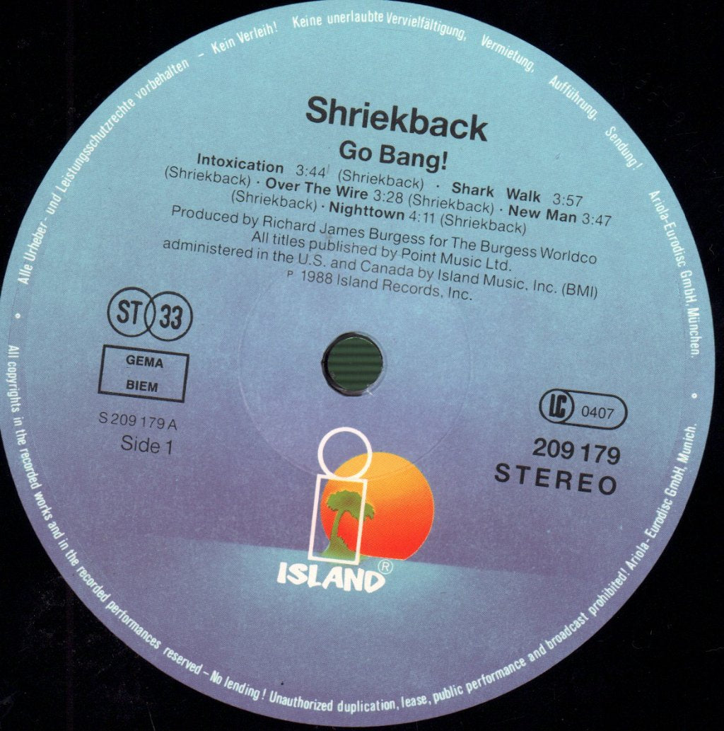 Shriekback - Go Bang! - Lp
