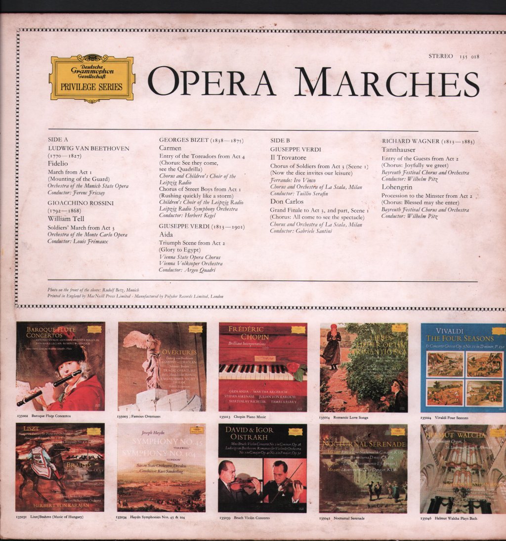 Various Artists - Opera Marches - Lp