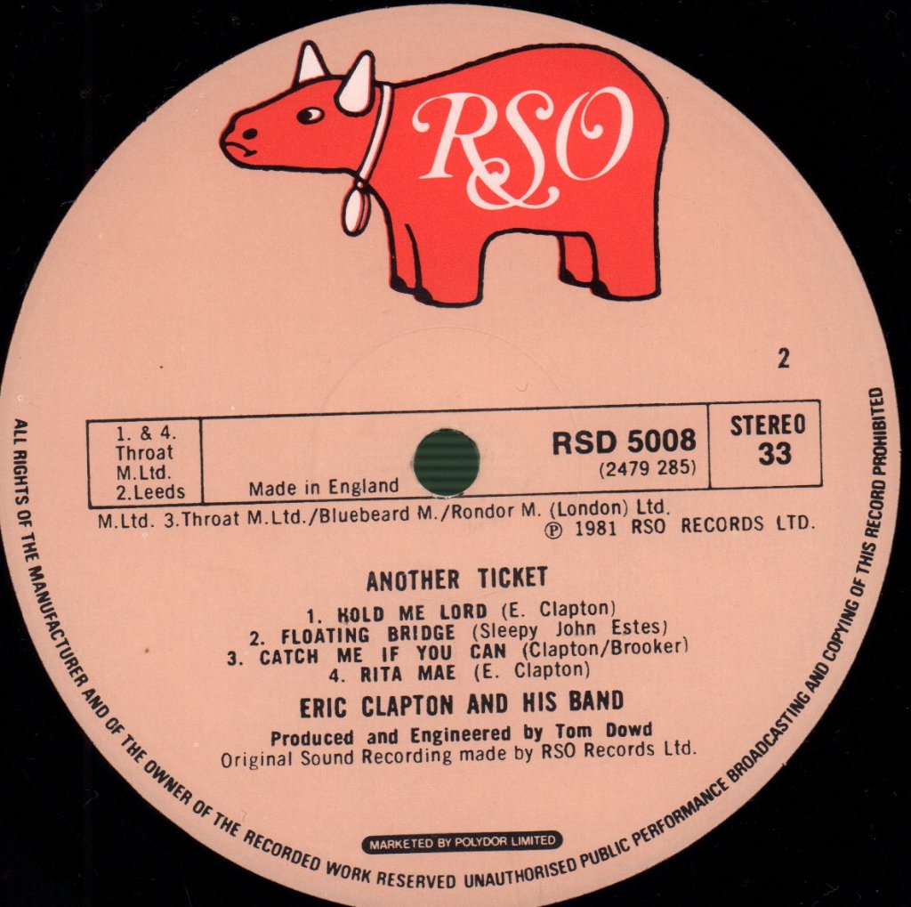 Eric Clapton - Another Ticket - Lp