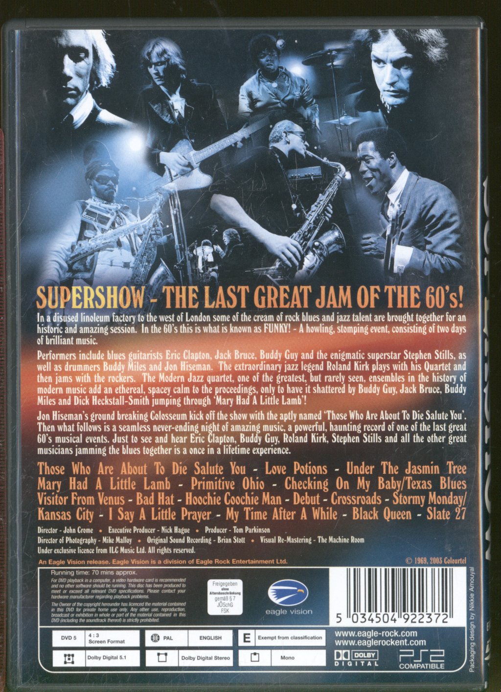 Various Artists - Supershow - The Last Great Jam Of The 60's! - Dvd