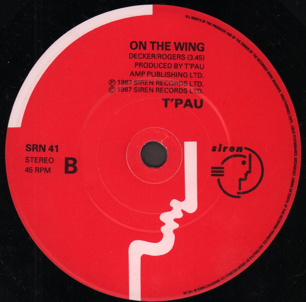 T'PAU - Heart And Soul - 7 Inch