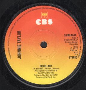 Johnnie Taylor - Disco Lady - 7 Inch