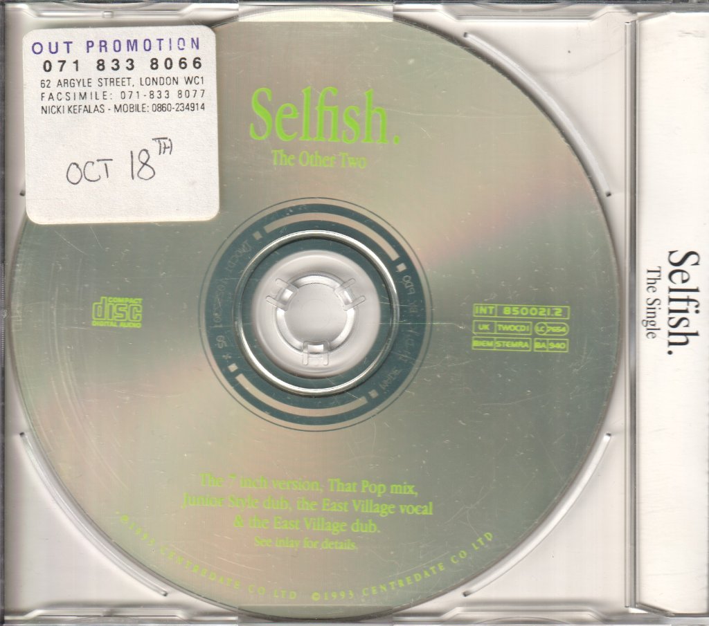 Other Two - Selfish - Cd