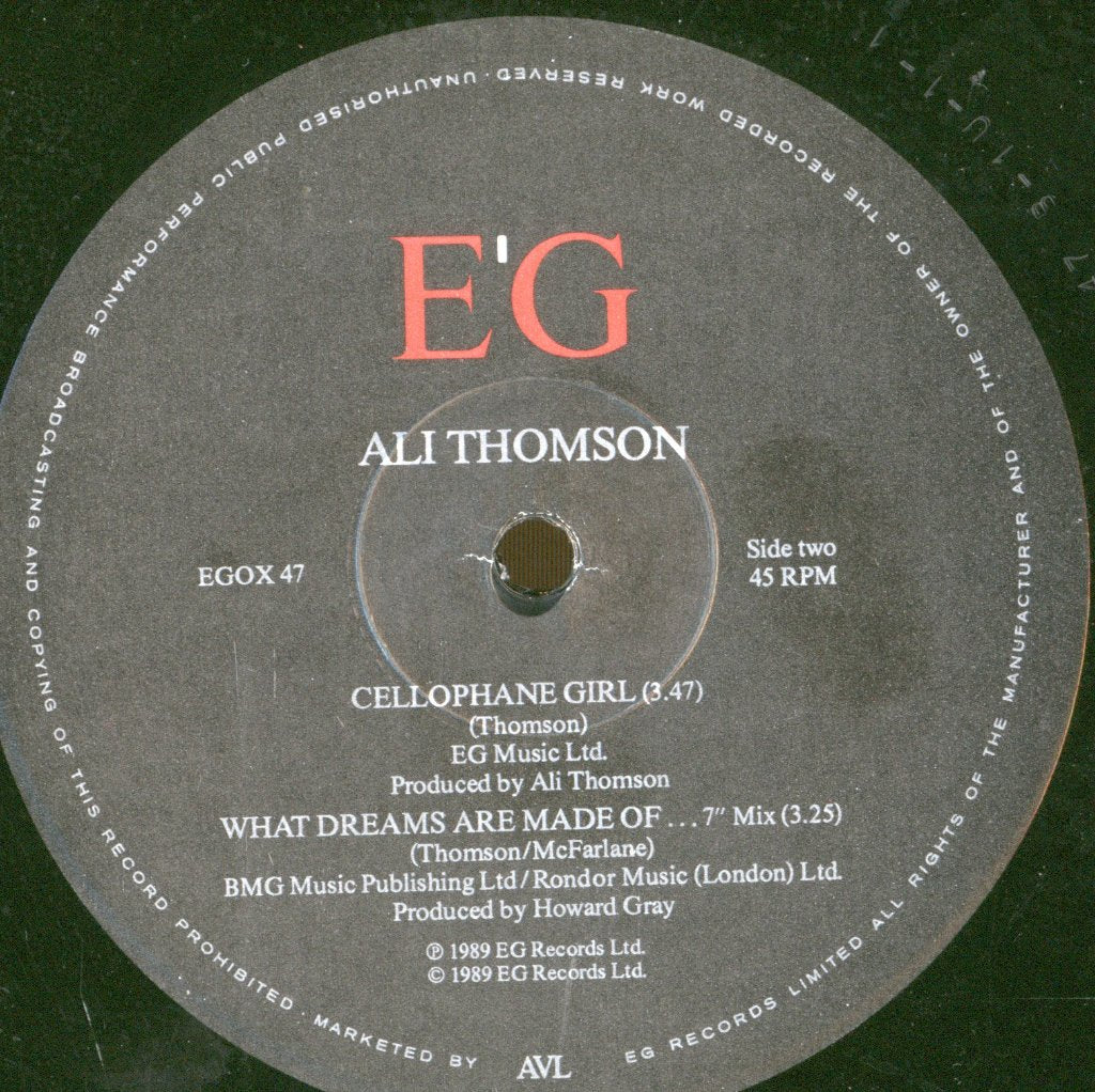 Ali Thomson - What Dreams Are Made Of - 12 Inch
