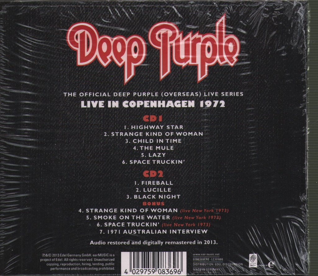 Deep Purple - Copenhagen 1972 - Double Cd
