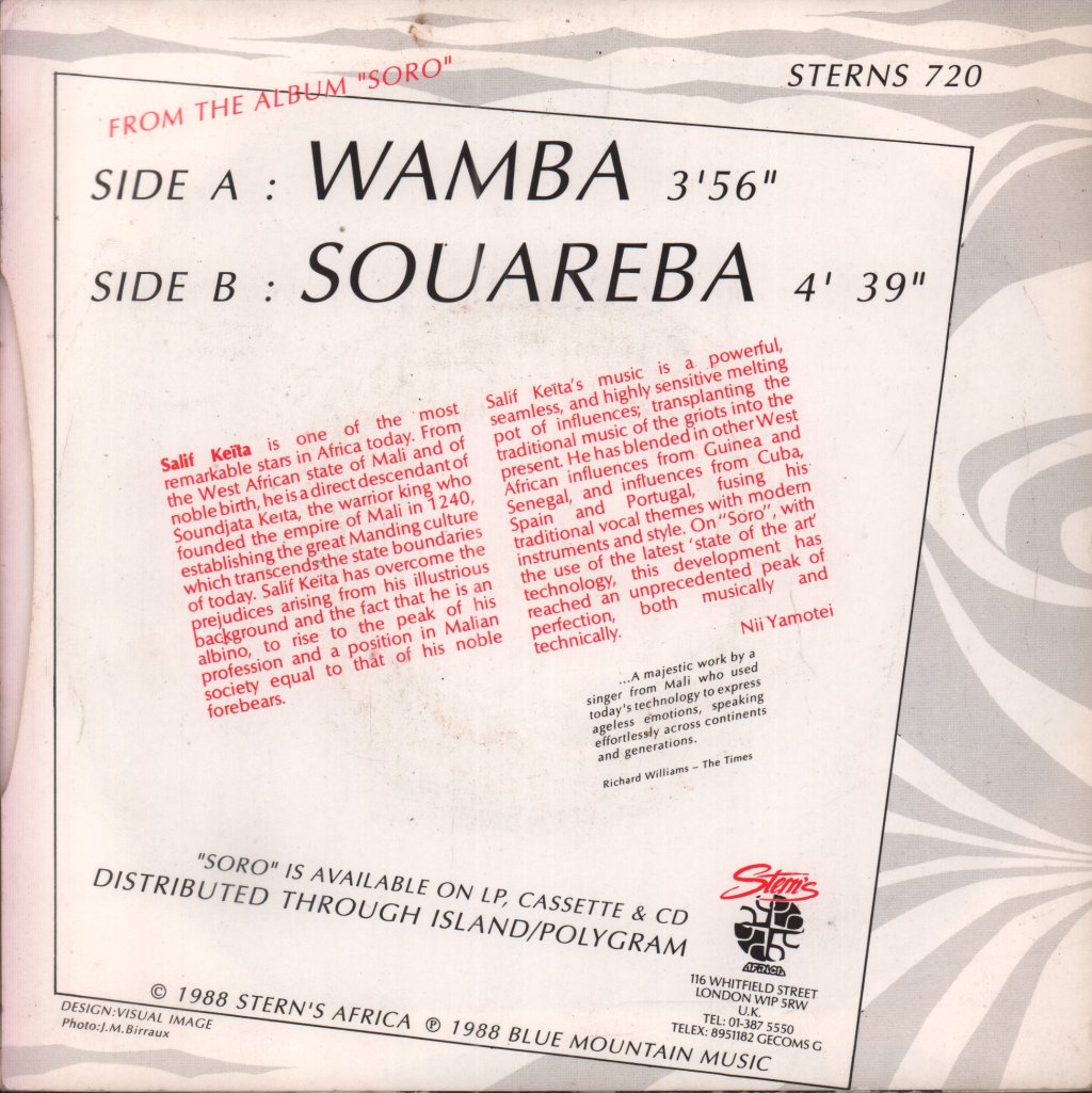 Salif Keita - Wamba - 7 Inch