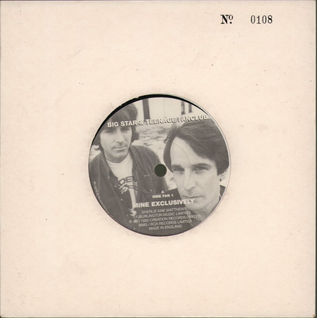 Teenage Fanclub And Big Star - Mine Exclusively / Patti Girl - 7 Inch