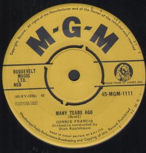 Connie Francis - Many Years Ago - 7 Inch