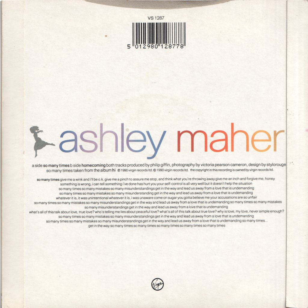 Ashley Maher - So Many Times - 7 Inch