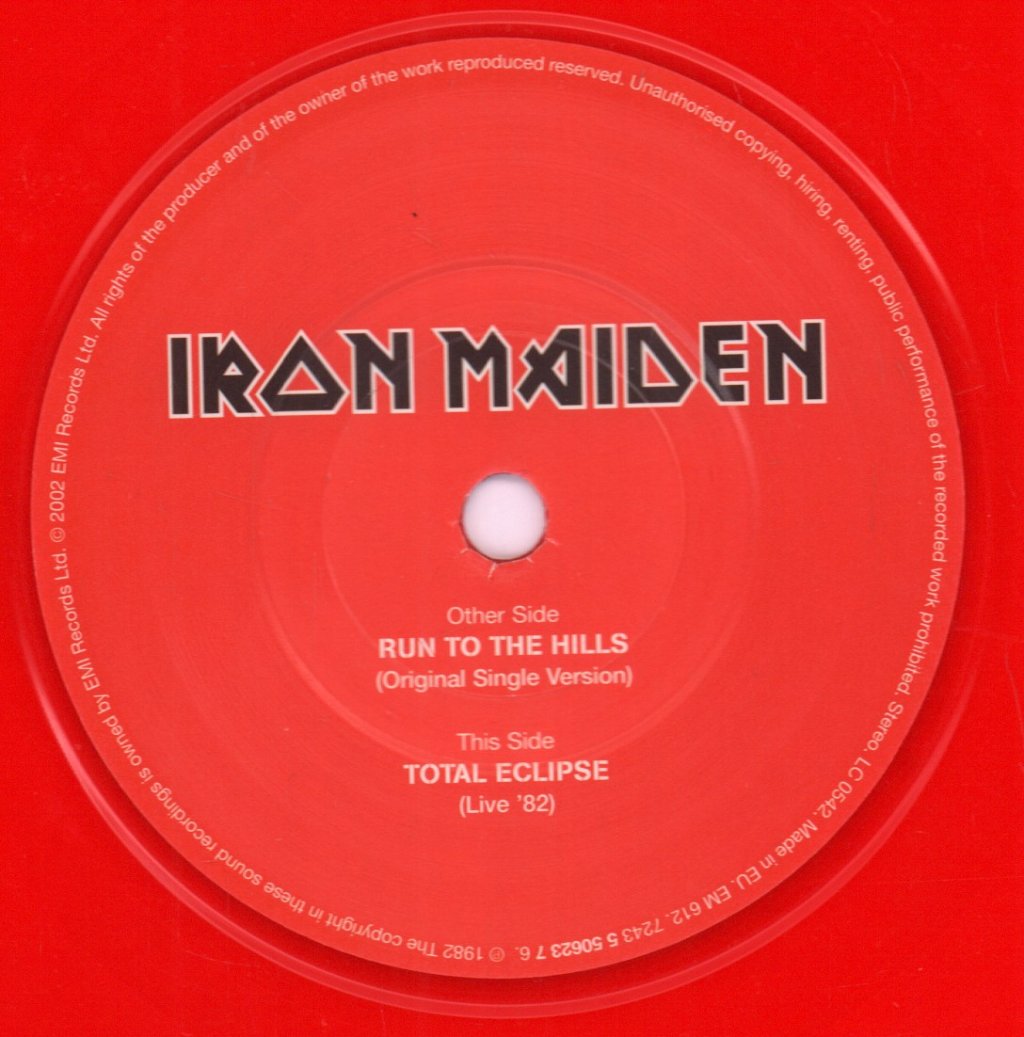 Iron Maiden - Run To The Hills - 7 Inch