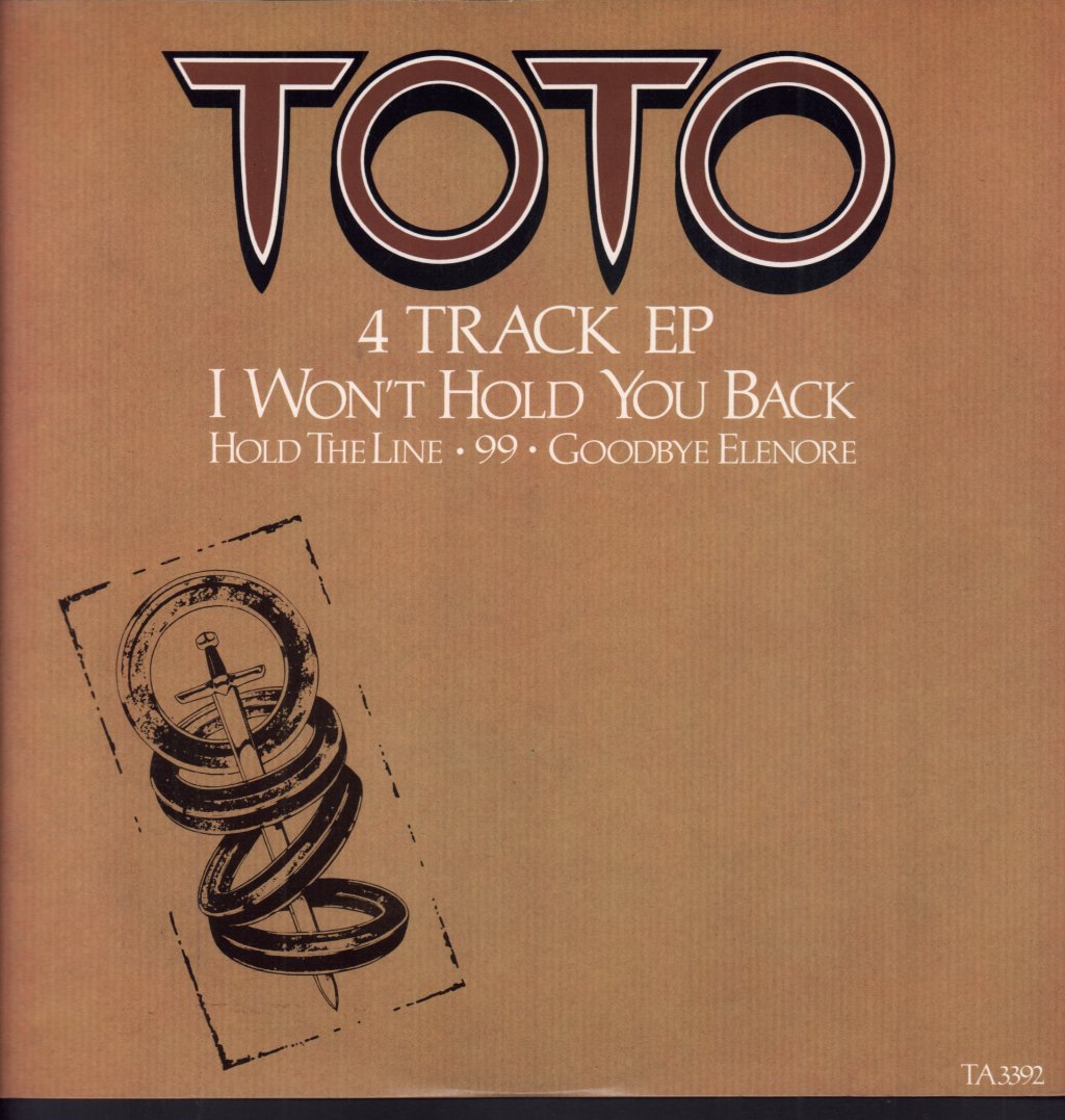Toto - I Won't Hold You Back - 12 Inch