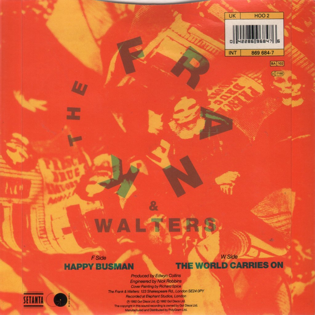 Frank And Walters - Happy Busman - 7 Inch