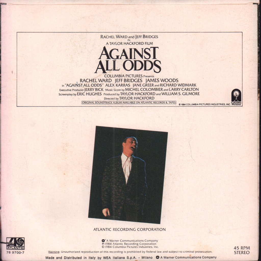 Phil Collins - Against All Odds - 7 Inch