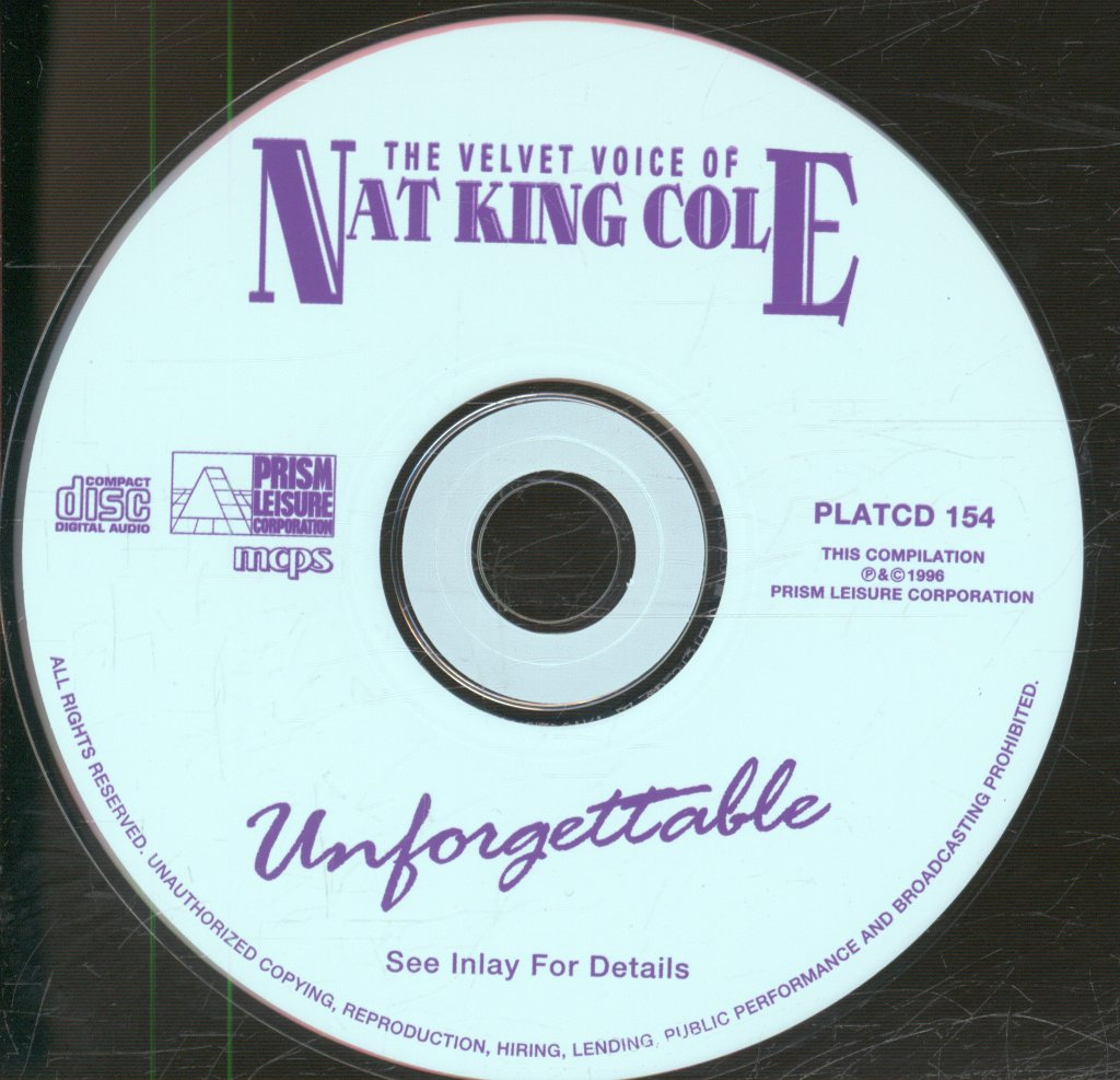 Nat King Cole - Velvet Voice Of Nat King Cole Unforgettable - Cd
