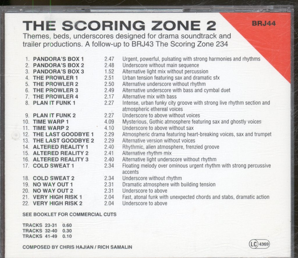 Rich Samalin / Chris Hajian - Scoring Zone - Cd