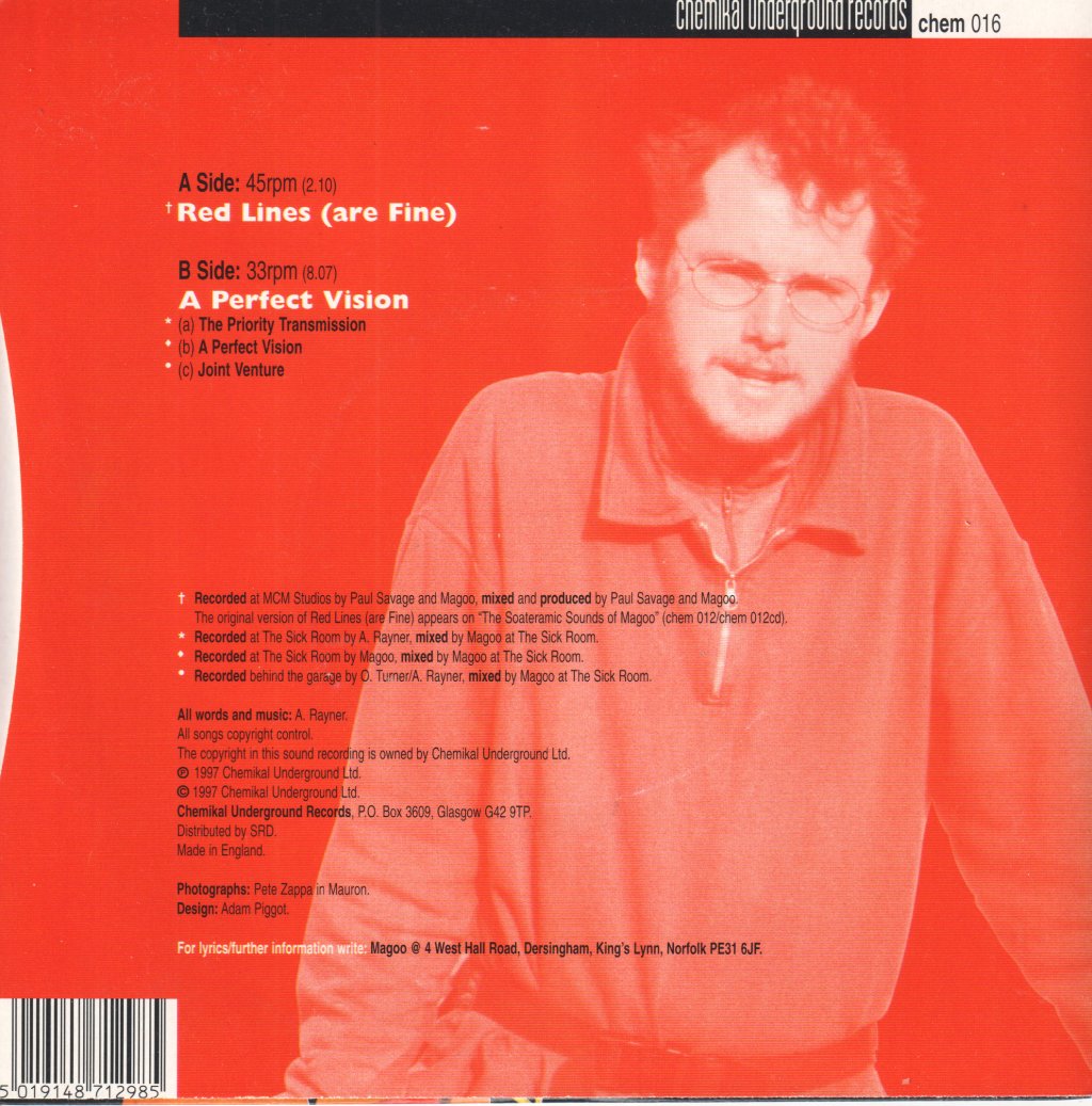 Magoo - Red Lines (Are Fine) - 7 Inch