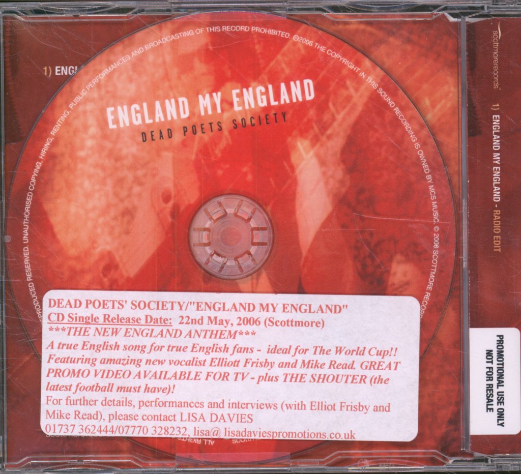 Dead Poets Society - England My England - Cdr