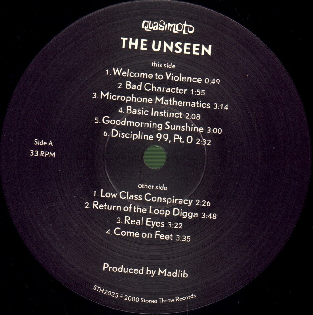 Quasimoto (Madlib) - Unseen - Double Lp
