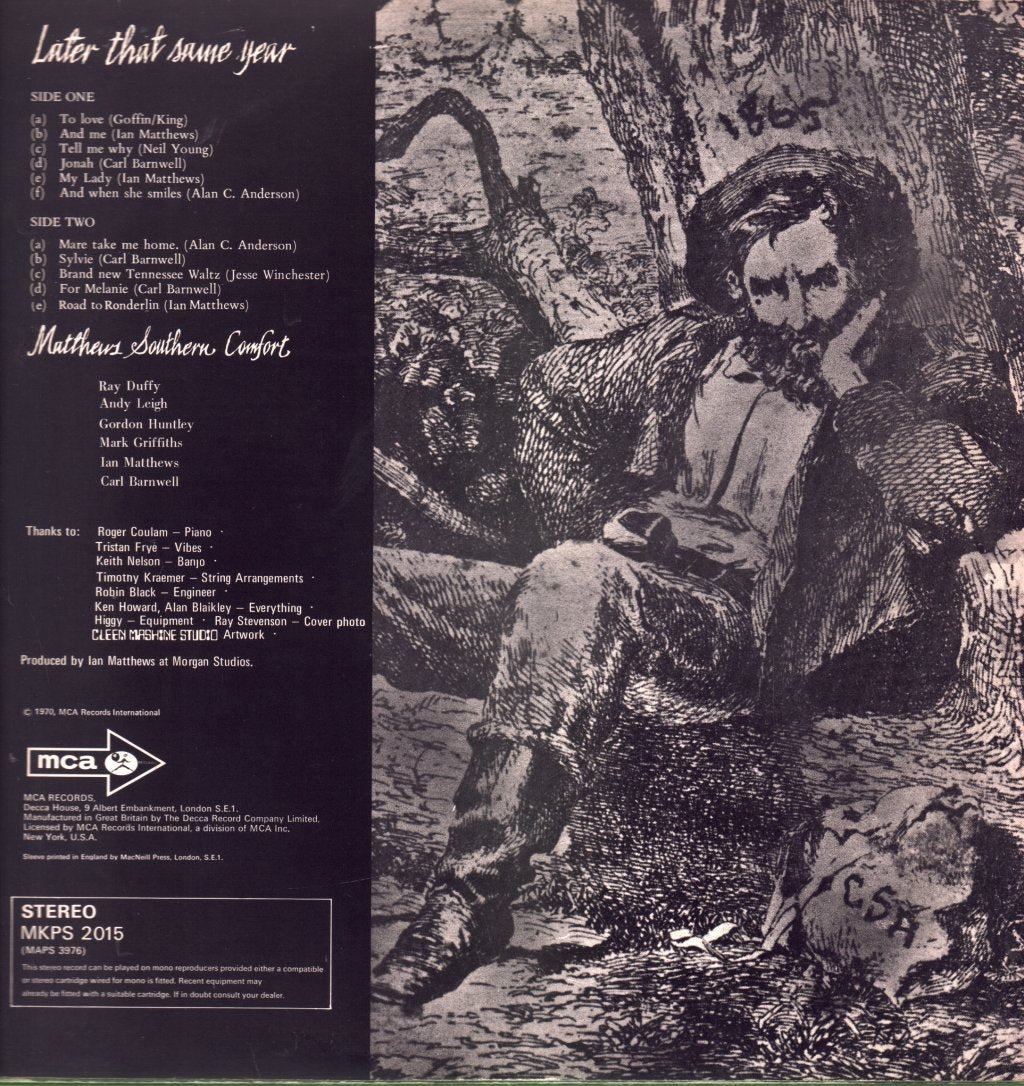 Matthews Southern Comfort - Later That Same Year - Lp