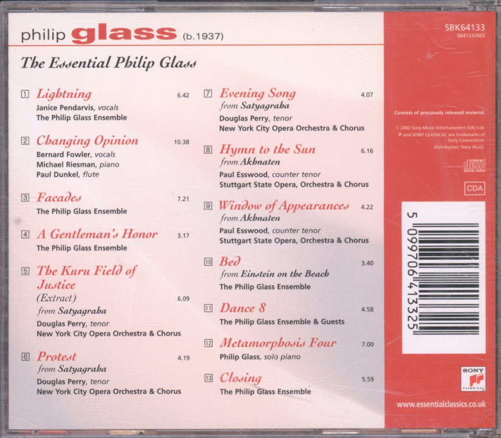 Philip Glass - Essential Philip Glass - Cd
