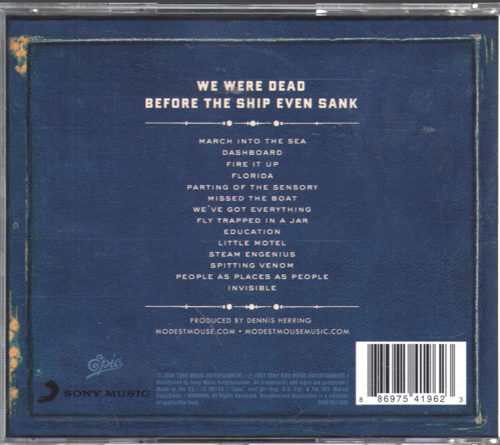 Modest Mouse - We Were Dead Before The Ship Even Sank - Cd