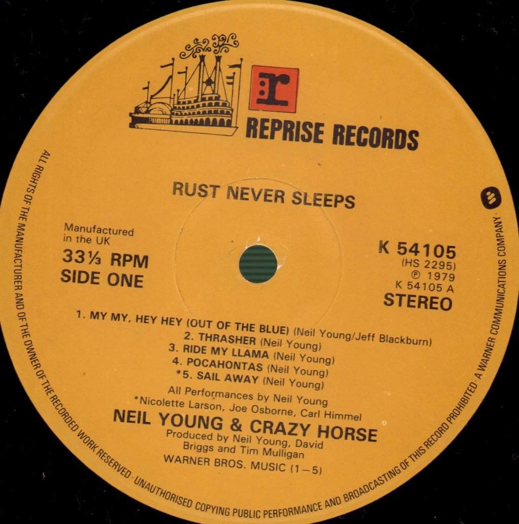 Neil Young - Rust Never Sleeps - Lp