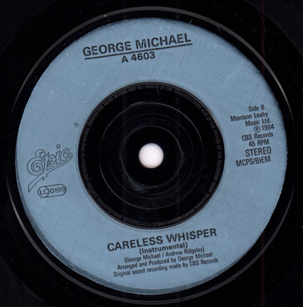 George Michael - Careless Whisper - 7 Inch