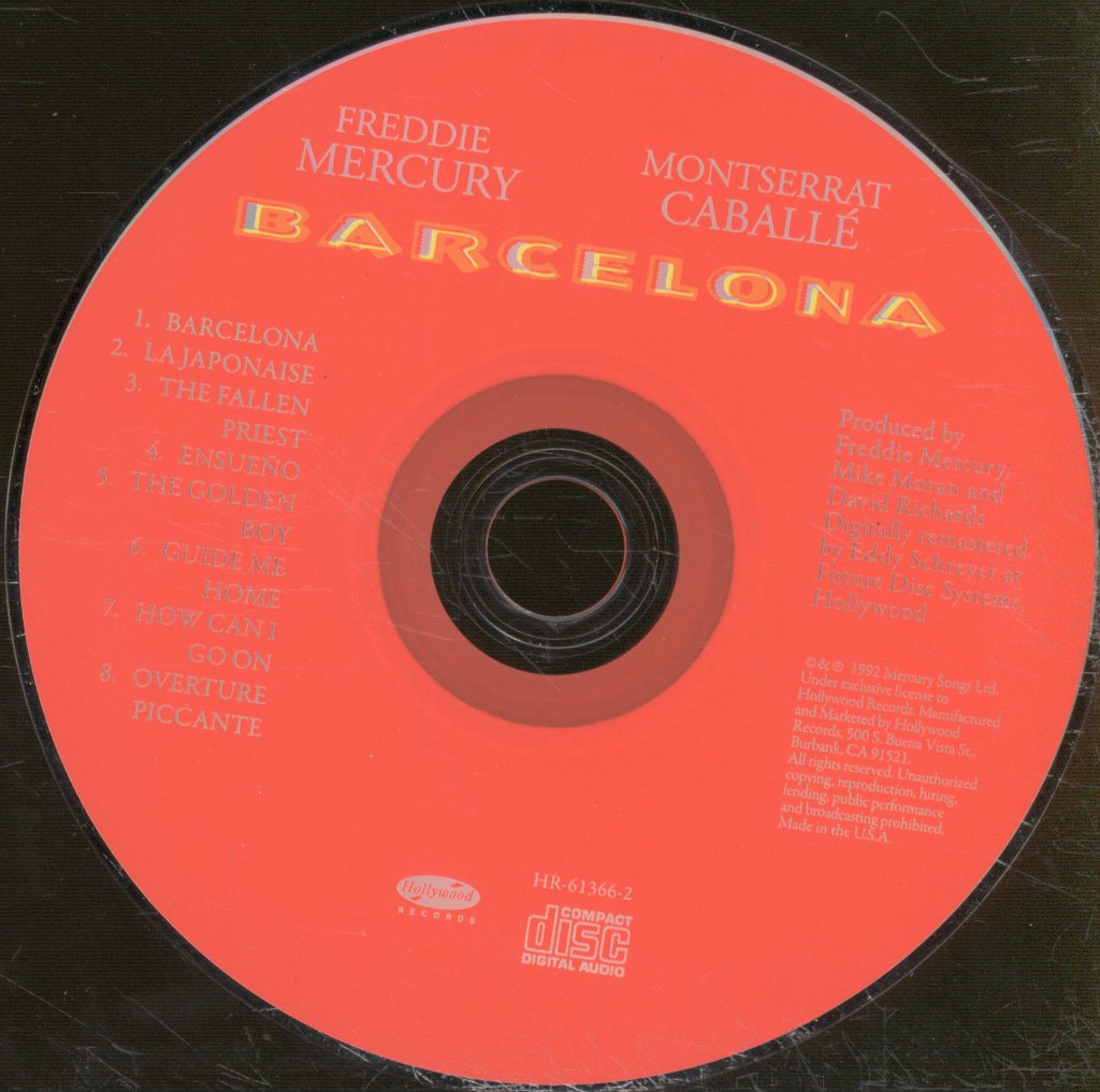 Freddie Mercury And Montserrat Caballe - Barcelona - Cd