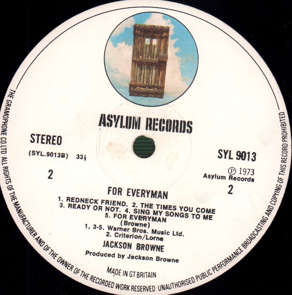 Jackson Browne - For Everyman - Lp