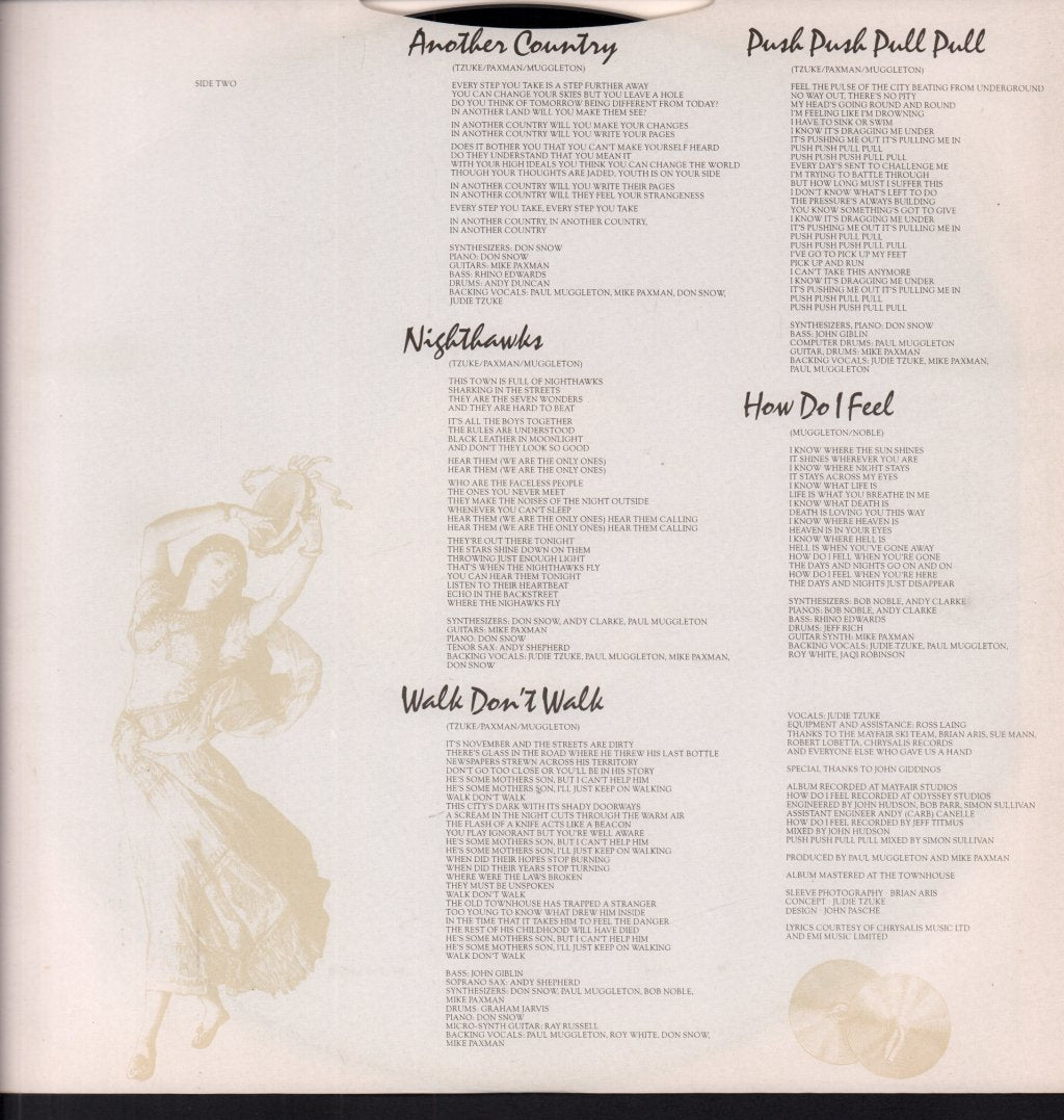 Judie Tzuke - Ritmo - Lp