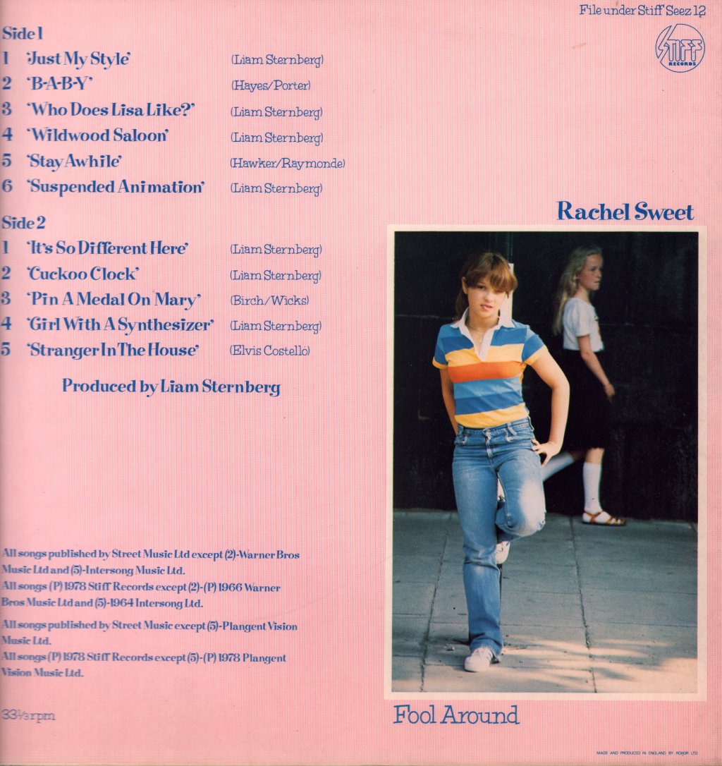 Rachel Sweet - Fool Around - Lp