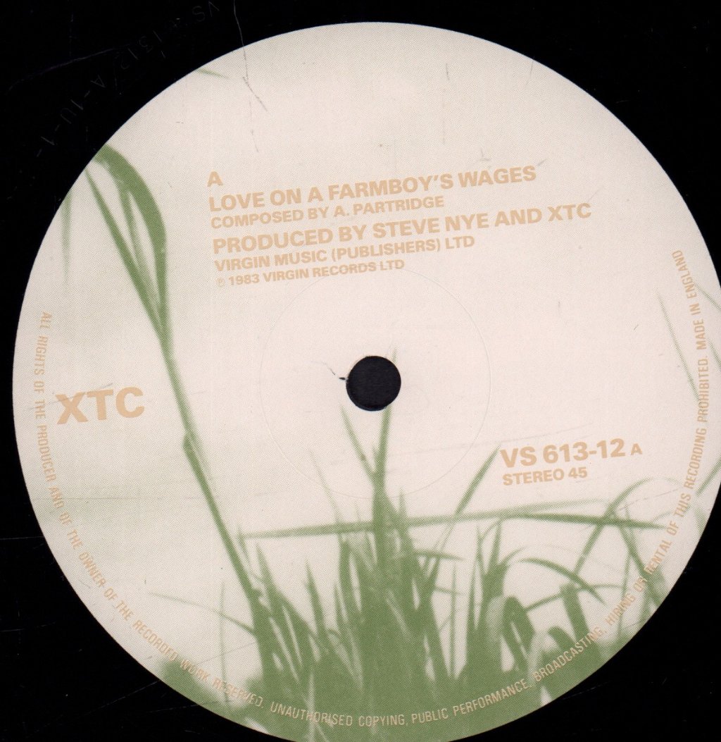 XTC - Love On A Farmboy's Wages - 12 Inch
