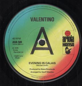 Valentino (Soul Artist) - Evening In Calais - 7 Inch